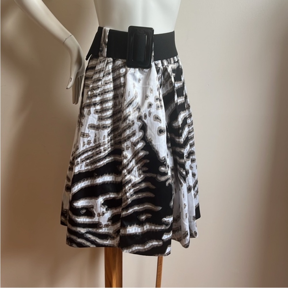 Worthington Zebra Print A-Line Skirt woman’s size 4
